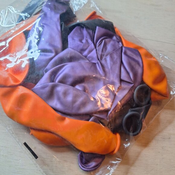 Knocked Down‎ Party Decoration Bundle Tablecloth Napkins Balloons Banner Orange - Picture 2 of 6